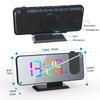 180° Rotation Projection Digital Alarm Clock with RGB Dazzling Auto-dimming Night Mode Snooze Table Clock 12/24H USB LED Clock