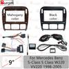 Car Radio Fascias Frame For Mercedes Benz S-Class S Class W220 V220 1998-2005 9 Inch 2DIN Stereo Panel Harness Wire Canbus Box