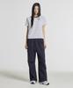 Nyuballanseu Nbneg3W422 / Women Essential Basic Striped Short Sleeve T-Shirt (Navy)
