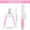 Pet Nail Clippers, Dog Nail Files, Dog and Cat Claw Pliers,professional Trimmers with Protection and Safety Locks