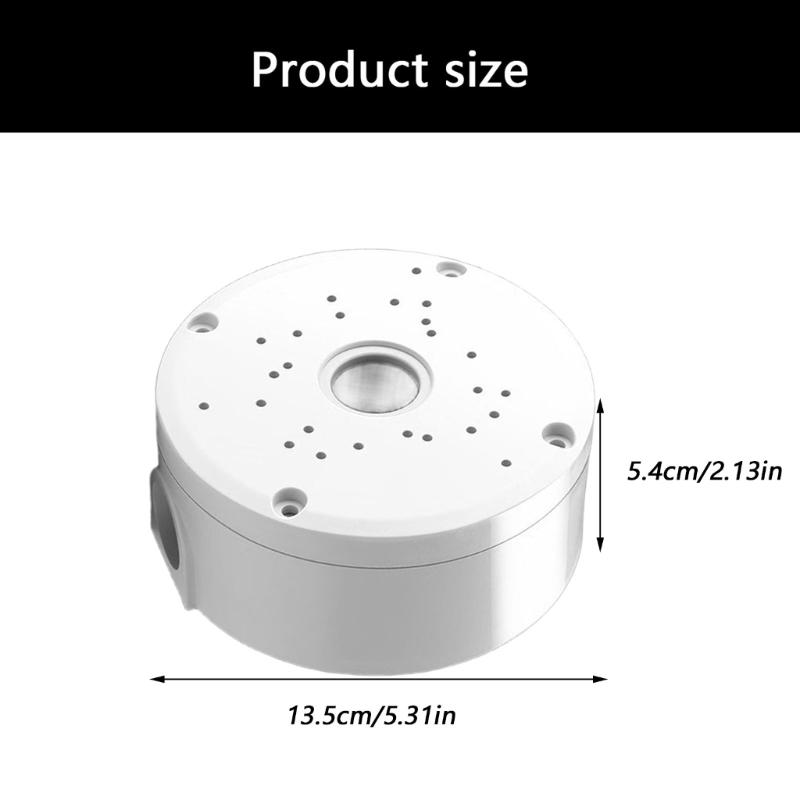 Plastic Dome Camera Mounting Bracket With Concealed Cable Design For Ceiling Wall Installation Flip Cover Security Camera Holder