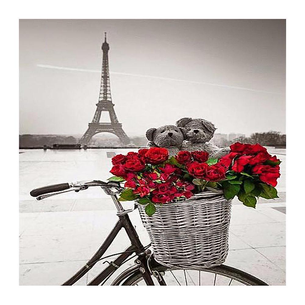 

ЗООЯ DIY 3D Алмазная картина Эйфелева башня Цветочная вышивка Крестиком Главная Декор