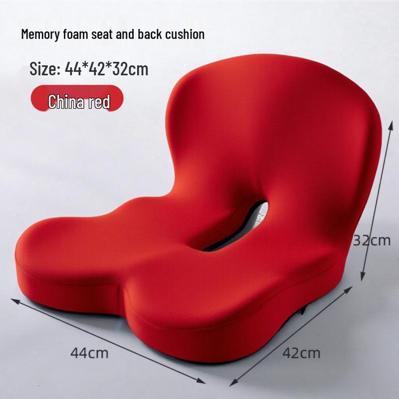 Ofis, Araba veya Öğrenci Sandalyesi için Entegre Bellekli Köpük Koltuk ve Sırtlık Minderi