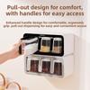 Wall-Mounted Seasoning Box Kitchen Spice Storage Set with Spoon for Household Use