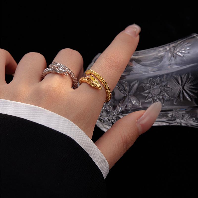 High-Grade S925 Silver Dragon & Phoenix Zodiac Couple Ring