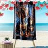 Dackel Puzzle Print Strandtuch, Großes Weiches Schnelltrocknendes Handtuch für Strand Camping Schwimmen