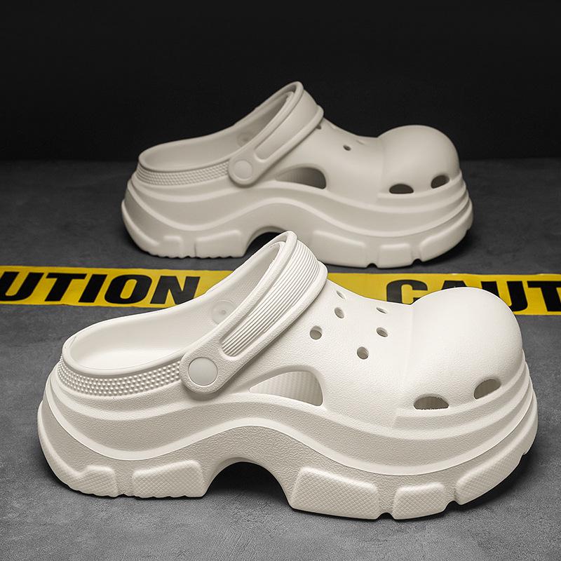 Men s 2025 Summer Anti-Slip Waterproof Height-Increasing Breathable Sandals with Soft Sole