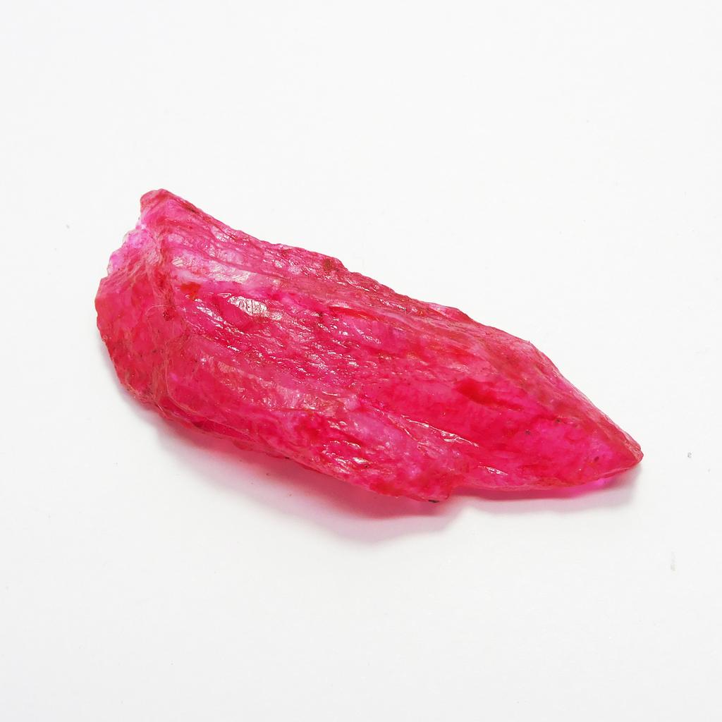 64.60 Carat Dyed Natural Pink Uncut Ruby Rough Loose Gemstone CERTIFIED