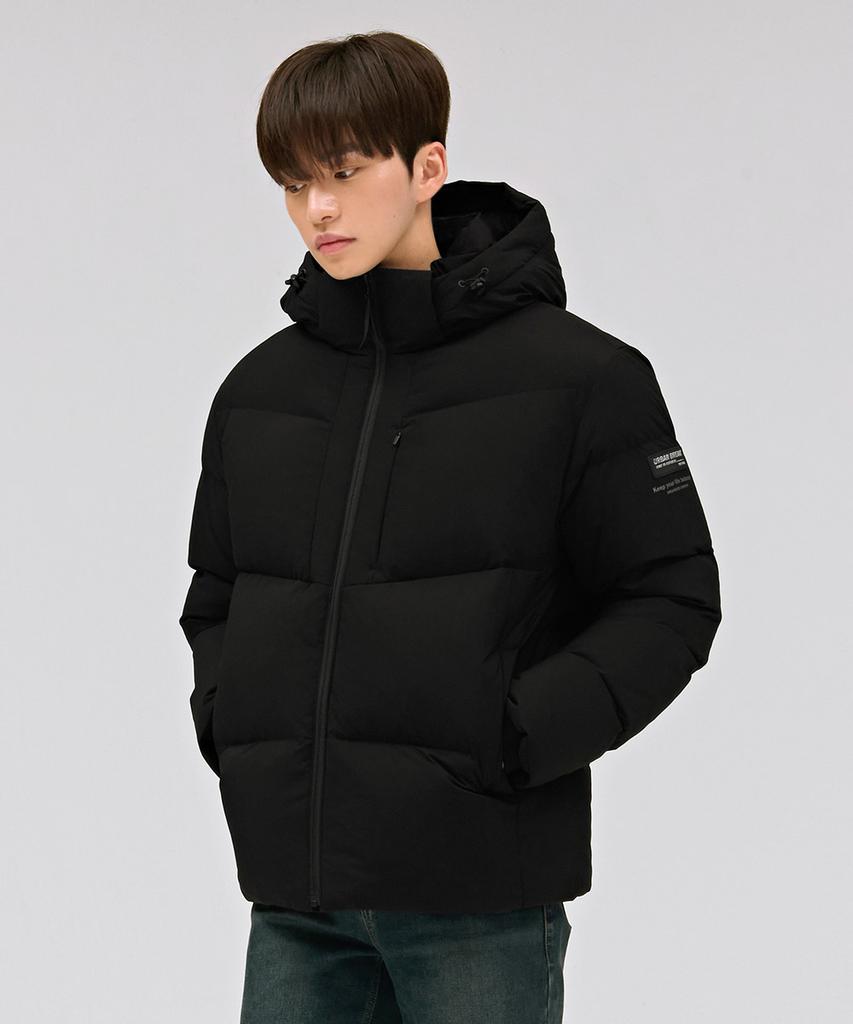 Chasecult Unisex Detachable Hooded Puffer Jumper - Black