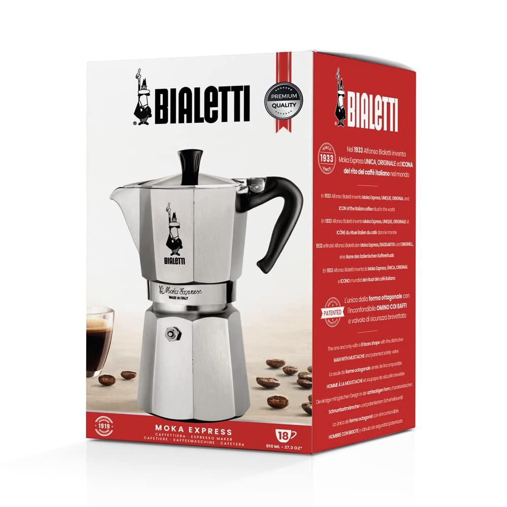 Bialetti Moka Express 18-Cup Stovetop (Coffee Maker, Espresso Maker, Mocchinetta)