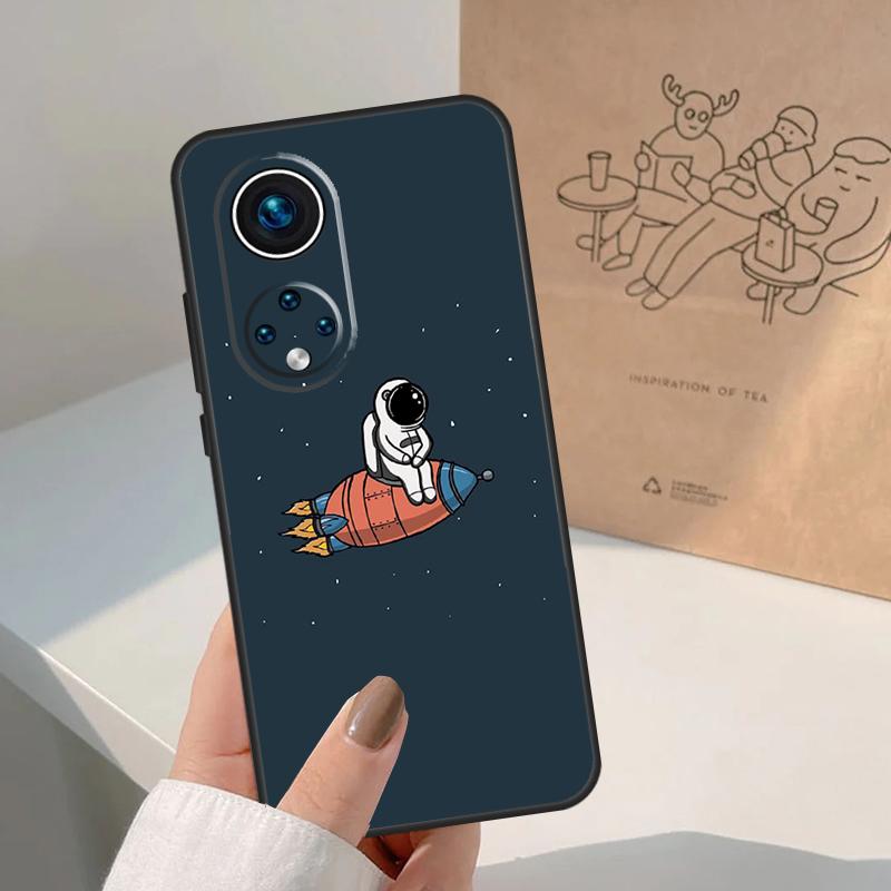 Star Astronaut Cute For Huawei P20 P30 P40 P60 Pro P Smart Nova 9 5T Honor 70 90 50 Magic5 Lite X7a X9a X8a Case