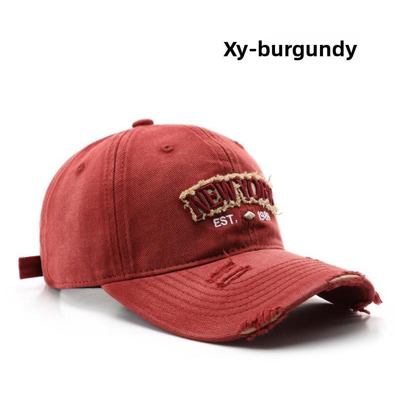 Cotton Baseball Cap With Embroidered Letters For Men And Women Outdoor Sun Protection