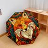 1 PC Automatic Folding Umbrella - Fox Pattern, Portable & Foldable Design with 8 Ribs, Christmas Birthday Gifts