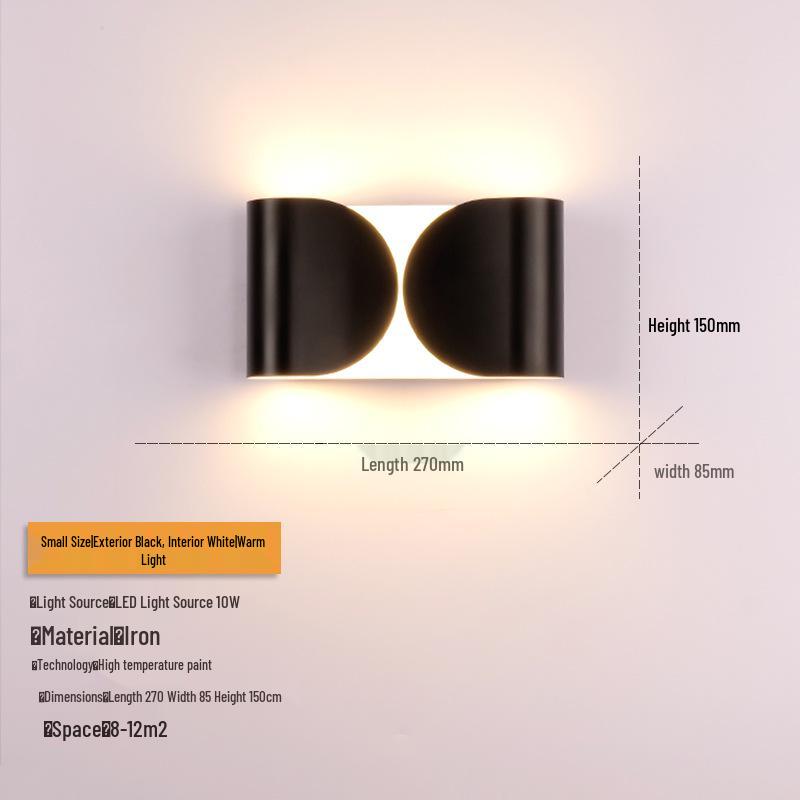 Nordic LED Wall Lamp: Designer Stainless Steel Indoor Light for Bedroom, Living Room, or Stairway