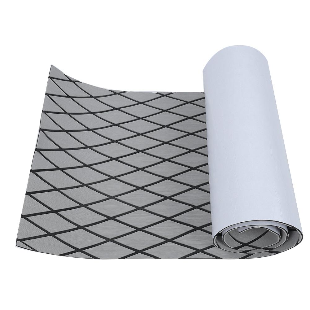 EVA Anti Slip Pad Rhombus Pattern with Adhesive Tape for Deck Surfboard(gray&black Stripes)