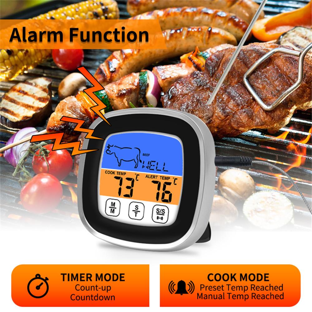 1pc Digital Meat Thermometer For Cooking Intelligent Food Meat With LCD Display