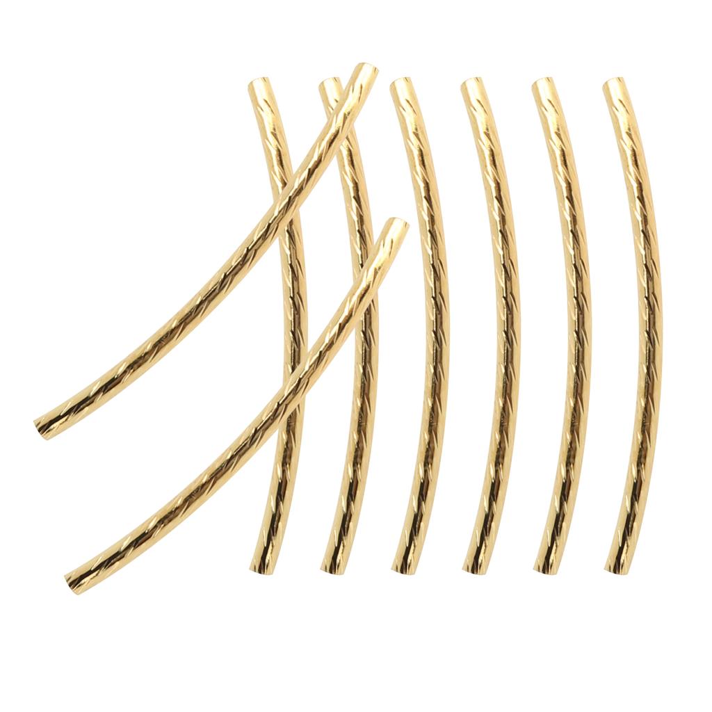 200Pcs Curved Noodle Tube Spacer Beads         Jewelry Making Accessories