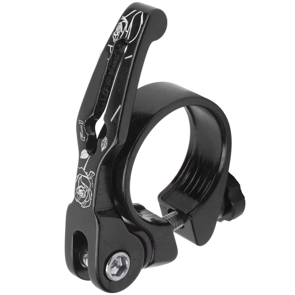 31.8MM Bike Seat Clamp Aluminum Alloy Quick Release Mountain Road Bike Seatpost ClampBlack