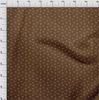 oneOone Cotton Flex Brown Fabric Retro Minimal Burger Dress Material Fabric Print Fabric By The Yard 40 Inch