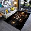 Mystic Bull Skull Design Carpet Suitable As a Non-slip Mat for the Living Room or Bedroom Sofa