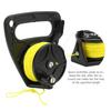 Scuba Diving Reel Portable Diving Handle Reel with Thumb Stopper for Snorkeling (Black Wheel)
