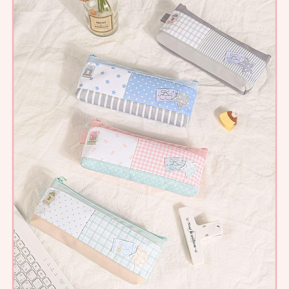 Large Capacity Pencil Storage Case Zipper Closure Cosmetic Organizer Lipstick Case  School Supplies