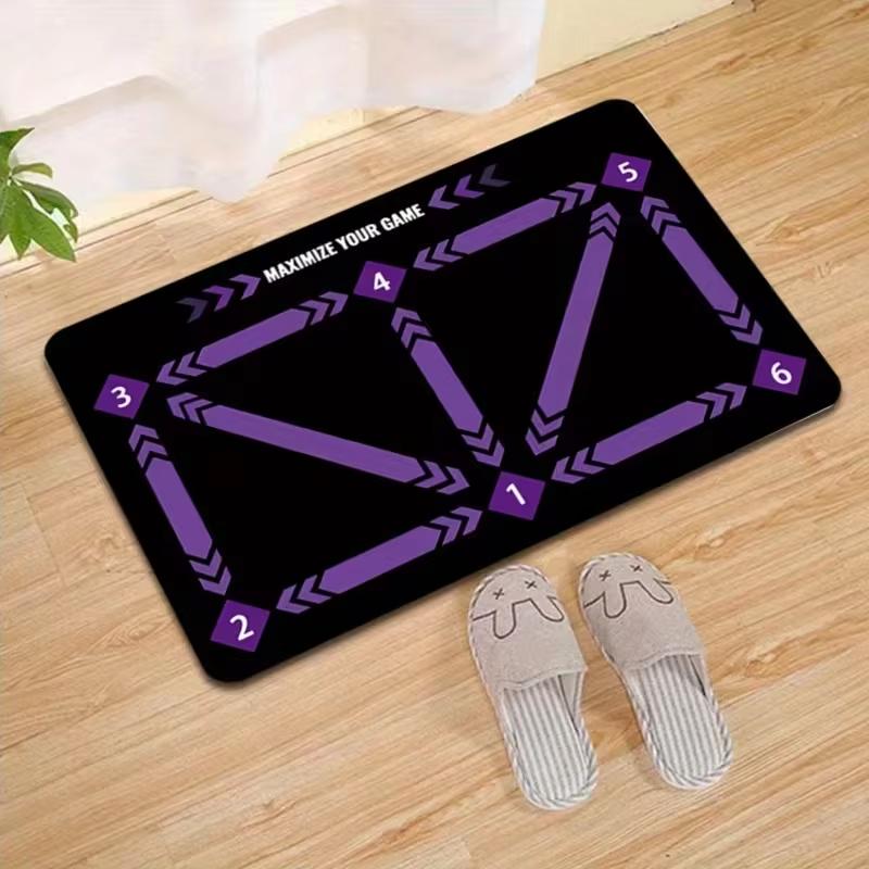 Tapis d'entraînement de football portable antidérapant pour salle de sport intérieure, bureau, décoration intérieure rétro, tapis de sol 30x50cm 12x20inch