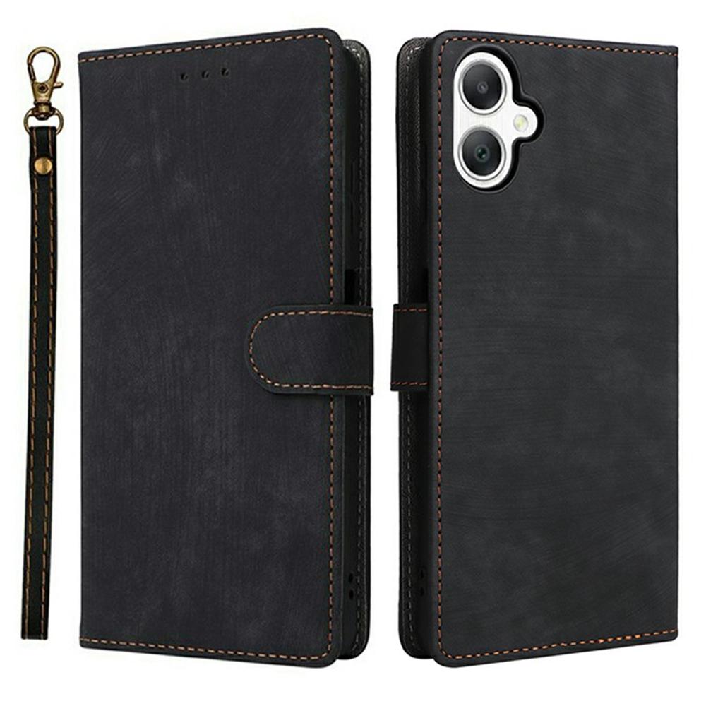 For Samsung Galaxy A07 4G Case Wallet RFID Blocking PU Leather Phone Cover Stand with Strap