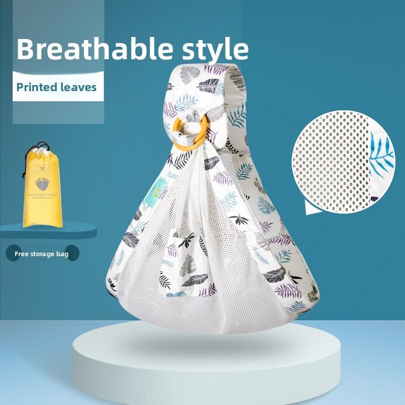 Baby Wrap Carrier With Adjustable Single Shoulder Strap For Infant And Toddler Use