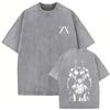 Washed Vintage Anime Hunter X Hunter T-shirts Manga Gon Freecss Graphic T Shirts Men Women Retro Cartoon Oversized Streetwear