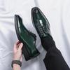 Foreign Trade Men's Leather Shoes Men's British Style Simple Glossy Formal Wear Business Derby Men's Haircut Commuter Men's Shoes