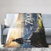 Spiel Z-Zeldas Cartoon Fleece Decken Lustige Überwurfdecke für Zuhause Hotel Sofa 150*125cm Teppichstück,