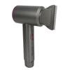 Cordless Handheld Hair Dryer Portable Rechargeable Cold Hot Blow Dryer for Home Travel Gray 100‑240V US Plug