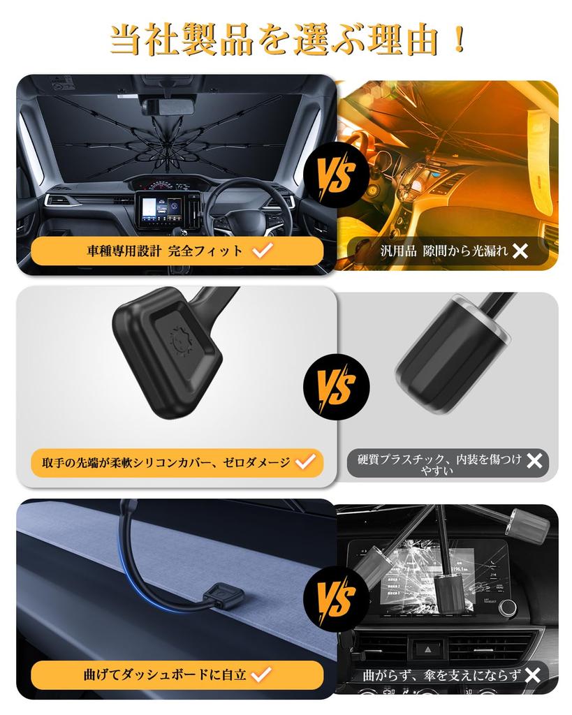 LFOTPP Front Sunshade for Suzuki Solio with Bendable Center UV 10 Fiberglass Compatible with Sun Heat Car Car Storage Bag Included Umbrella-Style (4th