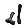 2025 Spring and Autumn New Boots Women's Knight Boots Small Boots But Knee Thick-soled Elastic Skinny High Boots