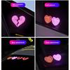 Car LED Window Lights Interior Decoration Lights Glowing Heart Atmosphere Car Modification Neon Lights USB Wiring Car Decoration