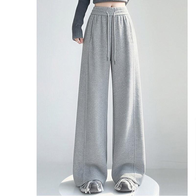 2026 Women's Thermal Knit Casual High-Waisted Trousers