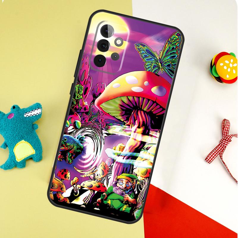 Trippy Mushroom Psychedelic Art For Samsung Galaxy A53 A33 A13 A54 A34 A14 A55 A35 A15 A05 A06 A16 A22 A32 A52 Phone Case