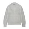 Gray Cotton Knit Cardigan by BB Cream