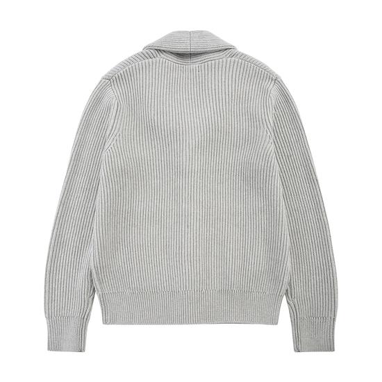 Gray Cotton Knit Cardigan by BB Cream