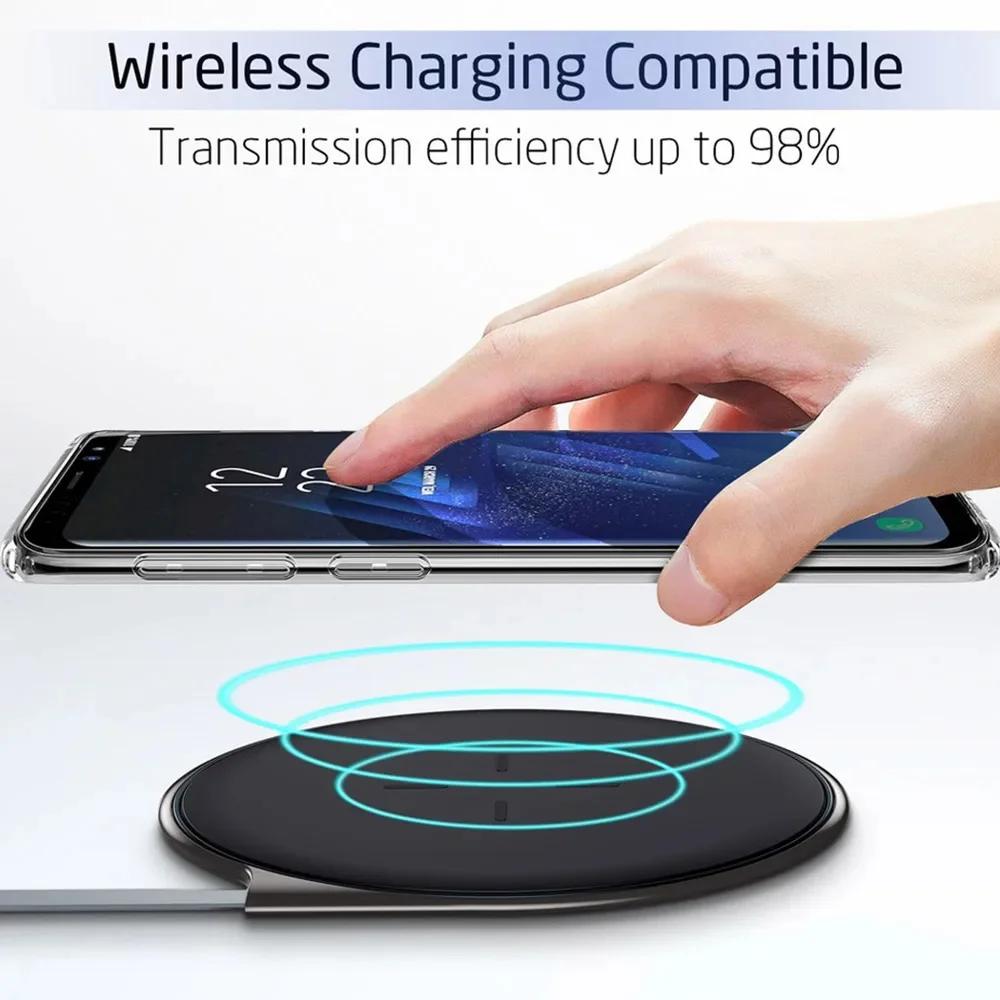 For Samsung Galaxy S8 S9 S10 S20 S21 UItra Plus S20 S21 FE Cover Simple Slim Soft TPU Clear Transparent Phone Case