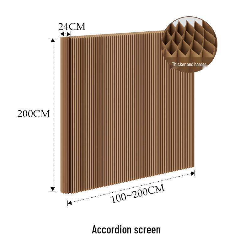 18-Panel Curved Folding Screen Divider – Japanese Style Retractable Wall for Live Broadcasts