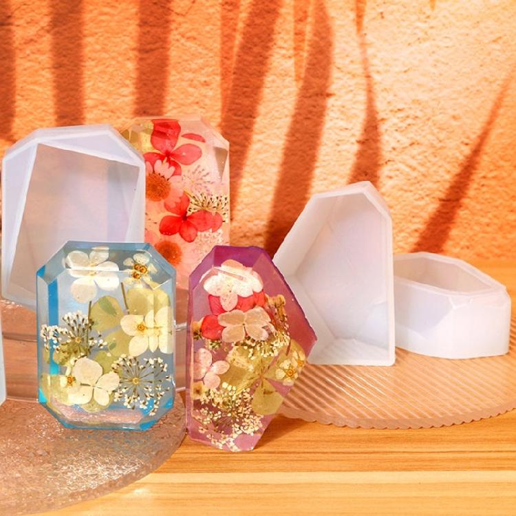 Facettenreicher Edelstein Kristall Harzform Silikon Kerzenherstellung Form Seifenform