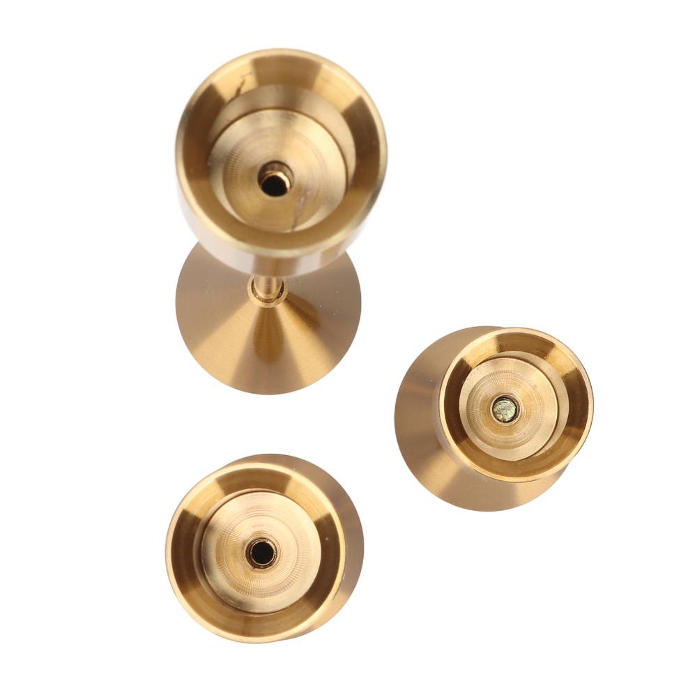 3pcs Small Medium Large Candlestick Holders Gold Metal Candle Holders Table Centerpiece
