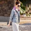Women's Hooded Loose Denim Jacket - Spring 2025 Fashion (HJ2509)