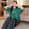 TonLion Women's Pure Cotton Loose-Fit Round Neck T-Shirt
