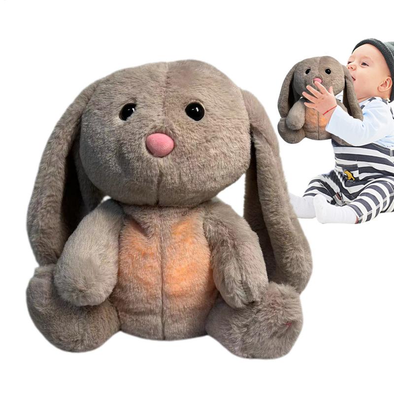 Musical Plush Toy Breathing Plush Stuffed Doll Singing Plush Toys with 3 Gear Adjustment for Bedside Desktop Kid's Room