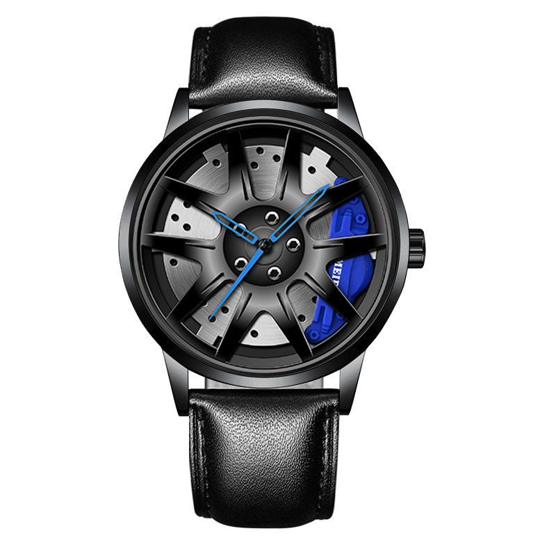 Official automatic movement watch men's vacuum plating wheel style non-mechanical watch new one
