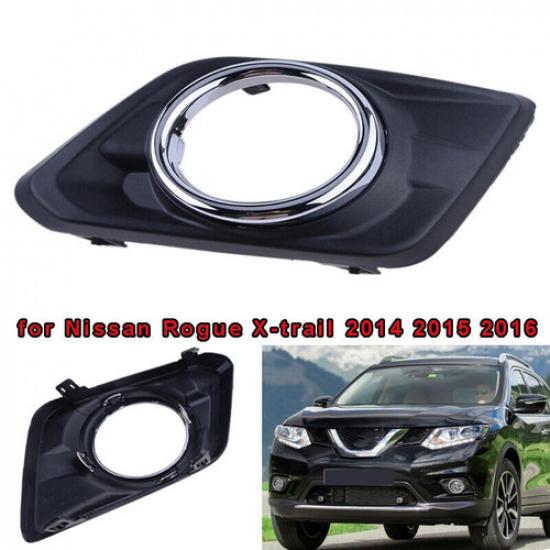 1x Черная накладка на противотуманную фару переднюю правую для Nissan X-trail Rouge 2014-2016
