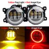 2 Pieces 30W 6000LM LED Fog Light Angel Eye Daylight For Suzuki Swift Sport 2007-2020 H11 Canbus Car Front Fog Lamp DRL Assembly